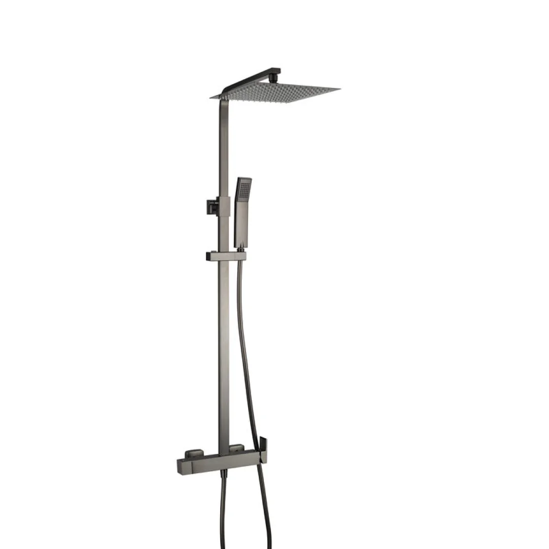 GME Colonna Doccia Inverter C Titanio PVD con soffione e doccetta
