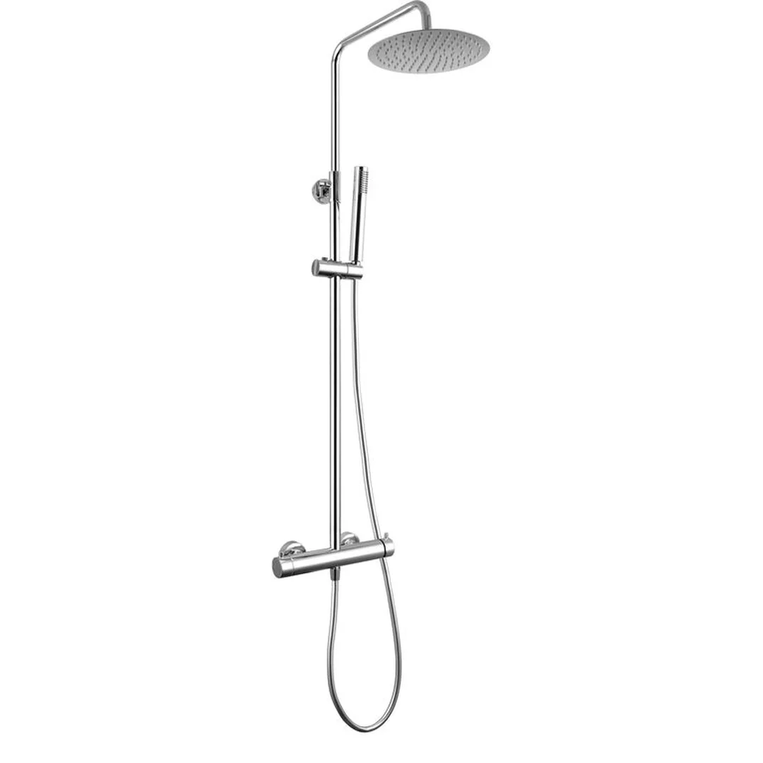 GME Colonna Doccia Inverter Unik Cromo con soffione e doccetta