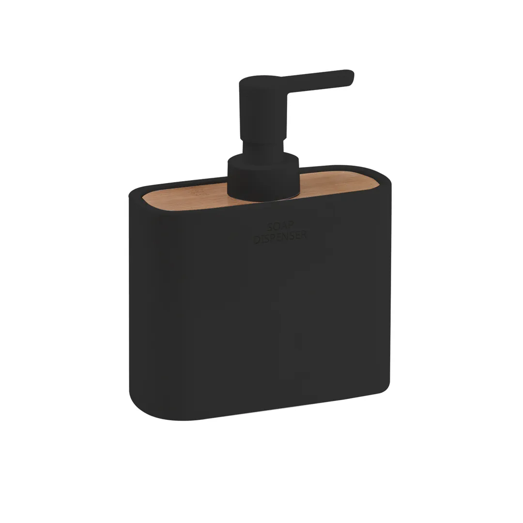 GEDY Dispenser Sapone Ninfea Nero Matt/naturale