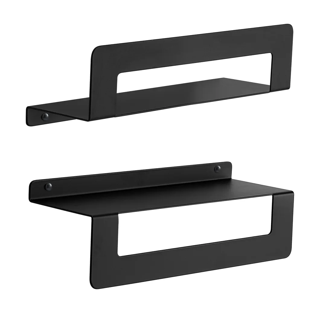 GEDY Mensola Cleo Nero Matt H 9,5 x L 30 x P 10 cm