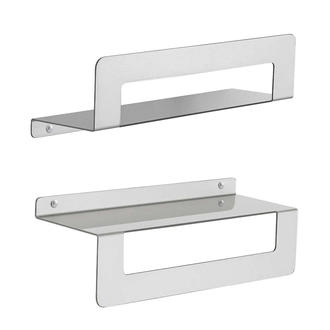 GEDY Mensola Cleo Spazzolato H 9,5 x L 30 x P 10 cm