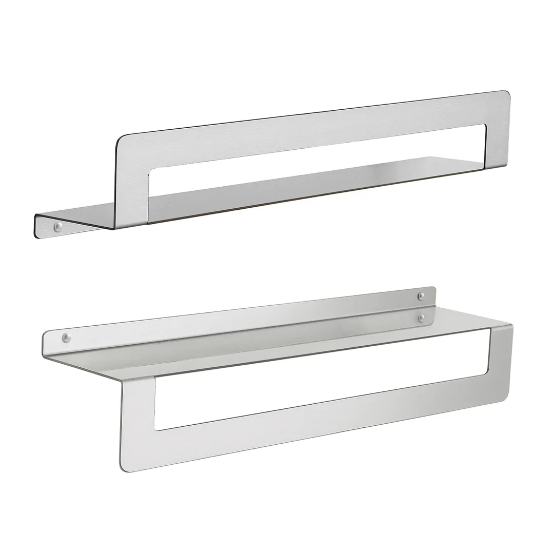 GEDY Mensola Cleo Spazzolato H 9,5 x L 50 x P 10 cm