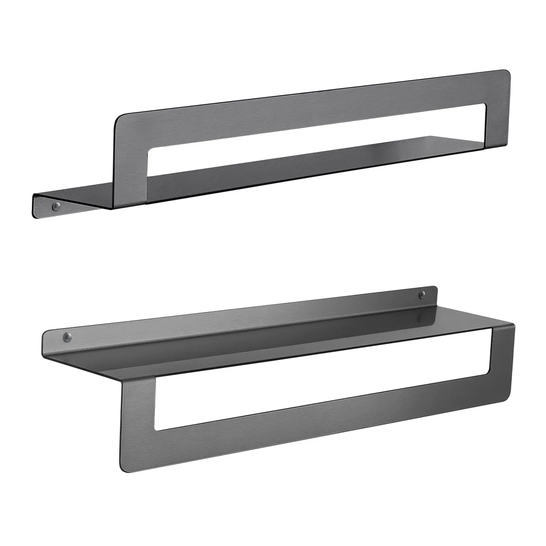 GEDY Mensola Cleo Gun Metal H 9,5 x L 50 x P 10 cm