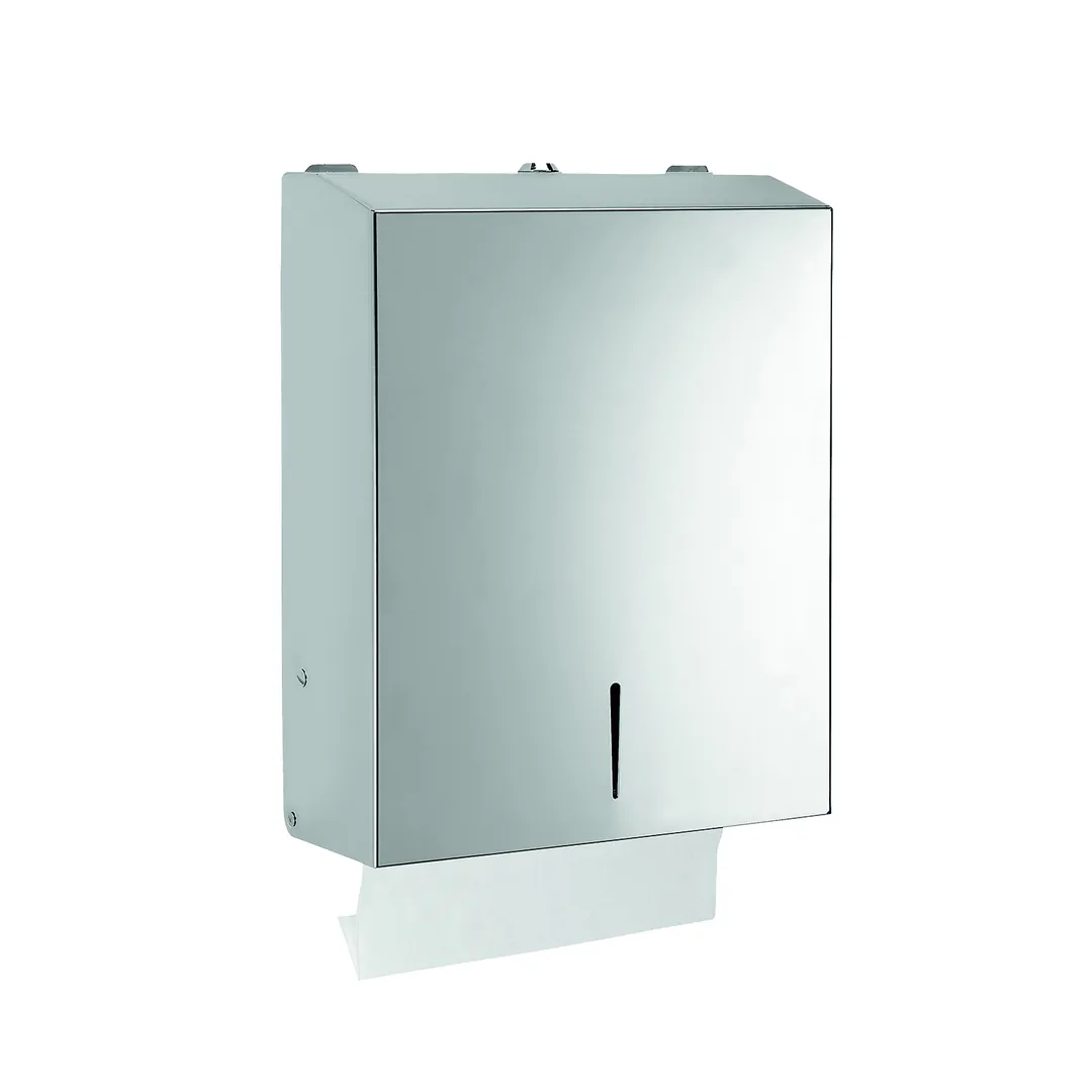 GEDY Distributore Carta Elite Spazzolato H 36,5 x L 28 x P 10 cm