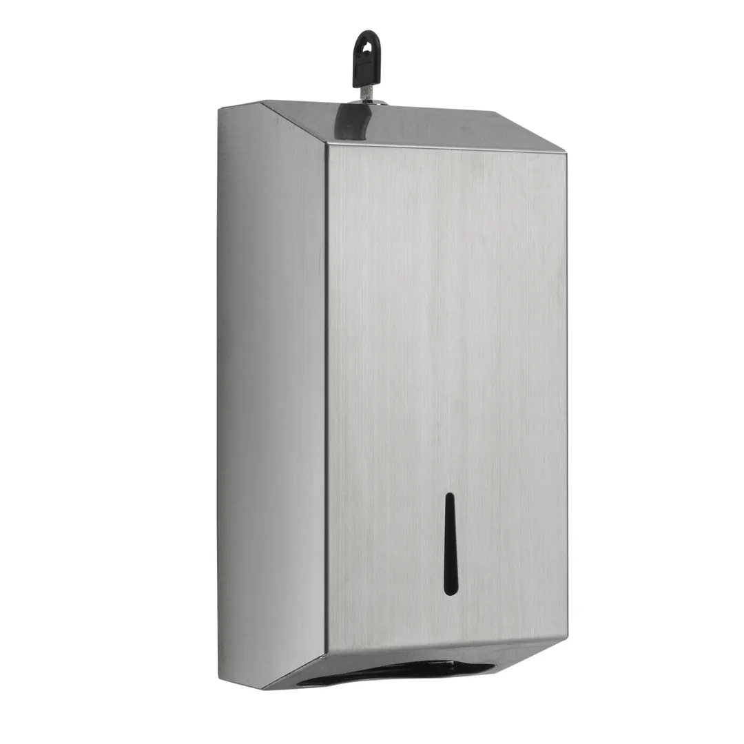 GEDY Distributore Carta Elite Spazzolato H 26 x L 12,5 x P 10 cm