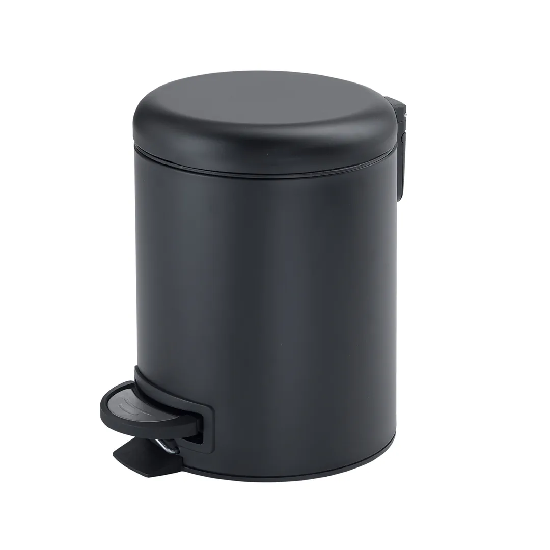 GEDY Pattumiera / Portarifiuti Potty Nero Matt H 25,1 x L 17,4 x P 22,6 cm