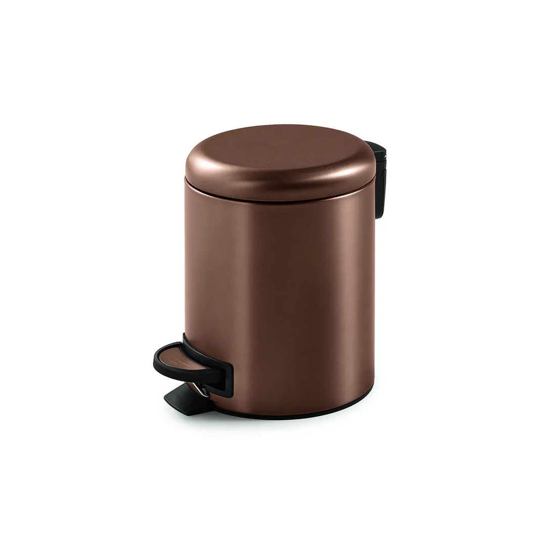 GEDY Pattumiera / Portarifiuti Potty Oro Rosa H 25,1 x L 17,4 x P 22,6 cm