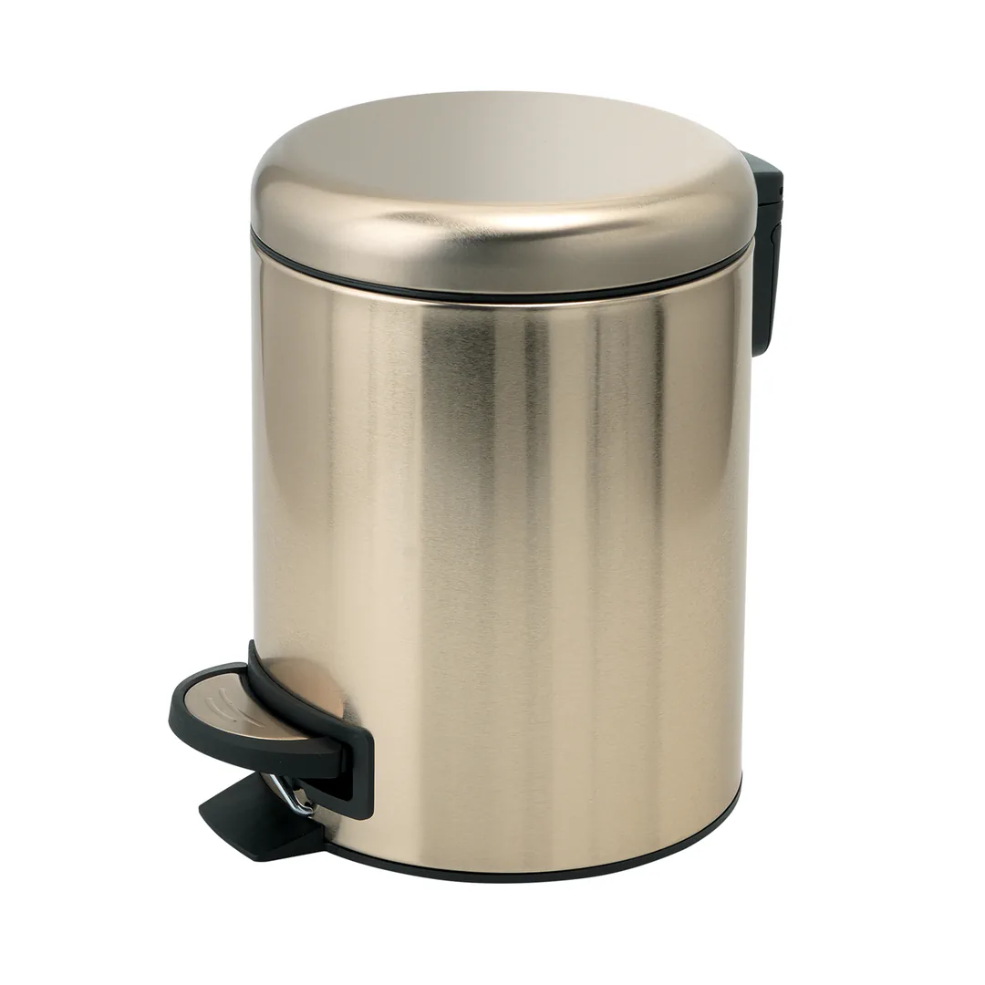 GEDY Pattumiera / Portarifiuti Potty Oro Matt H 25,1 x L 17,4 x P 22,6 cm