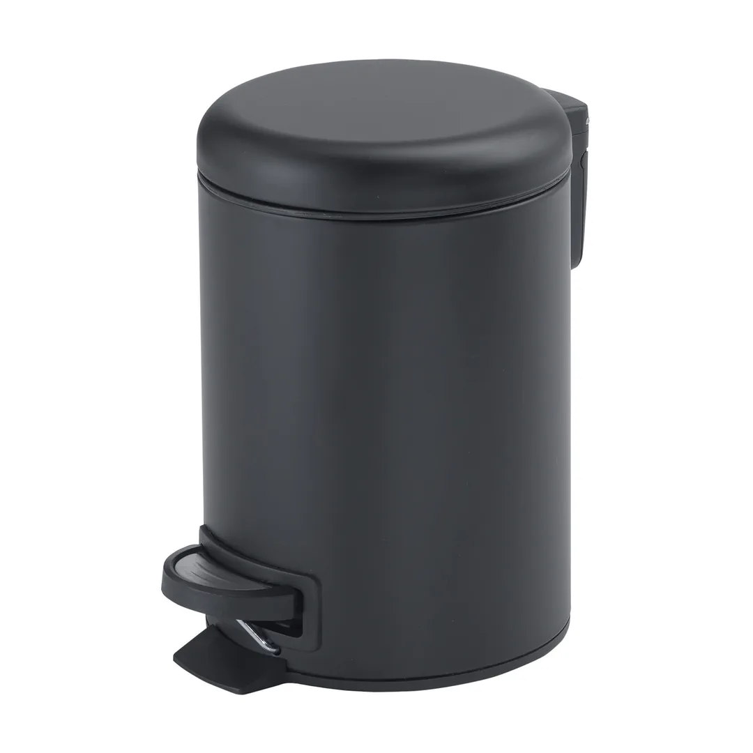 GEDY Pattumiera / Portarifiuti Potty Nero Matt H 27,5 x L 20,6 x P 26,8 cm