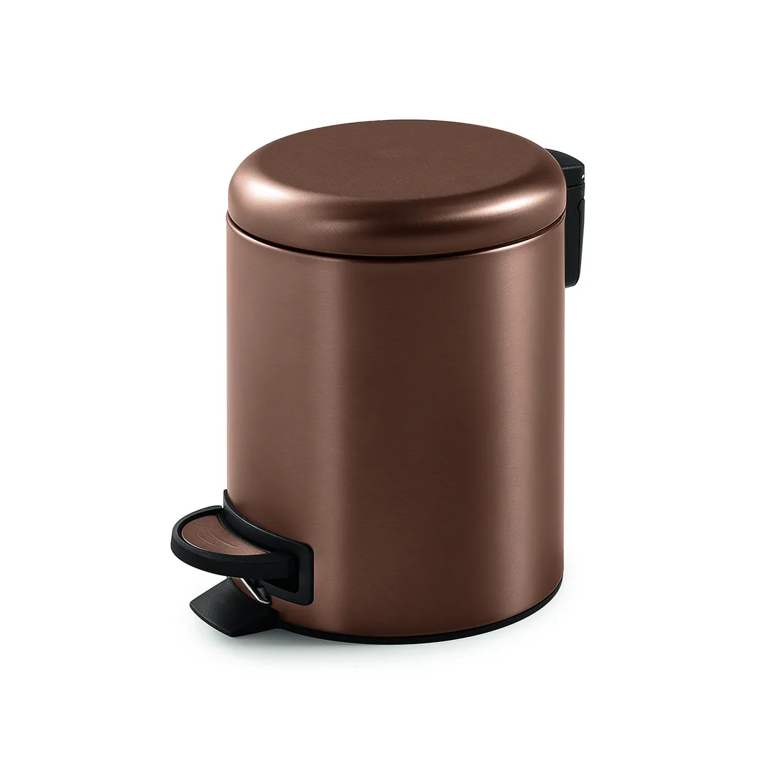 GEDY Pattumiera / Portarifiuti Potty Oro Rosa H 27,5 x L 20,6 x P 26,8 cm