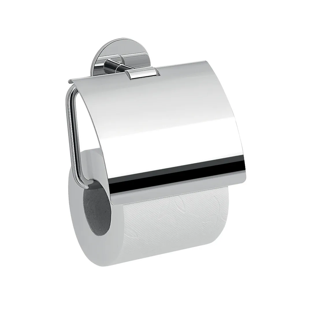 GEDY Portarotolo Gea Cromo H 13 x L 13,8 x P 4,5 cm