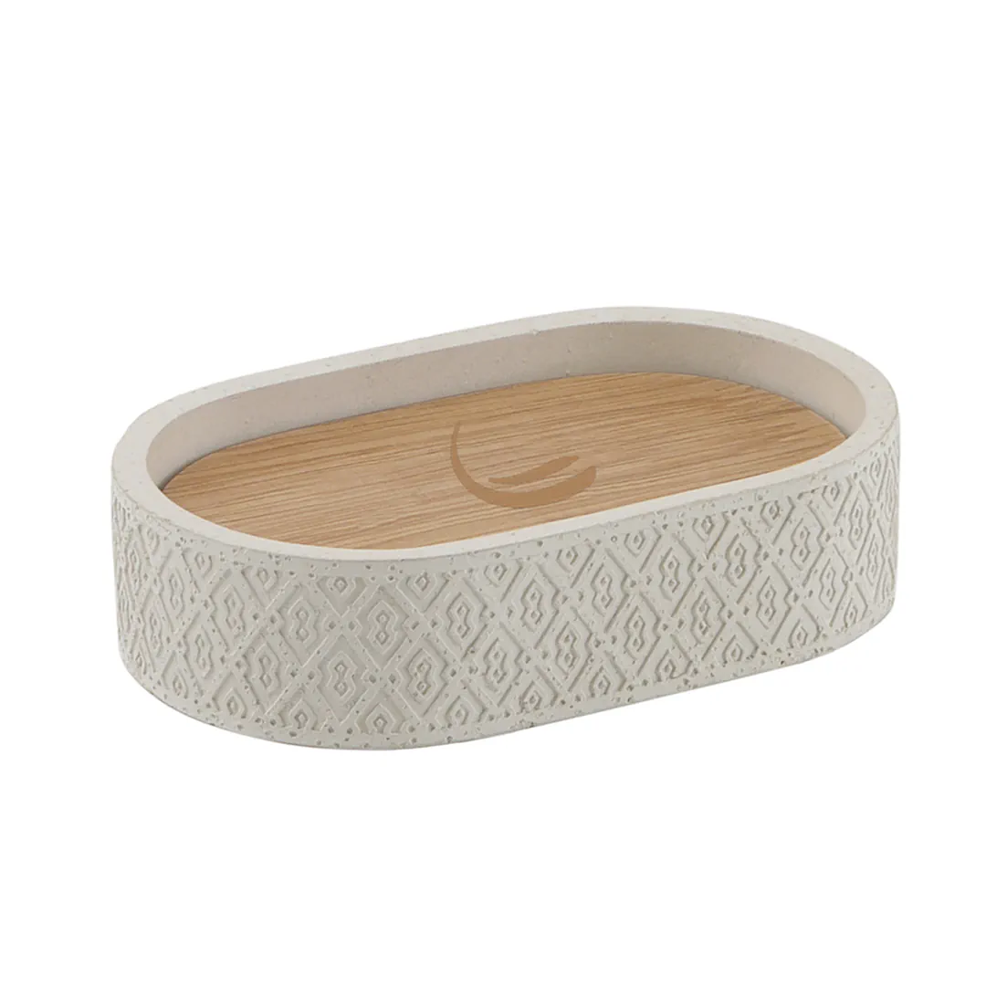 GEDY Portasapone Afrodite Grigio/naturale