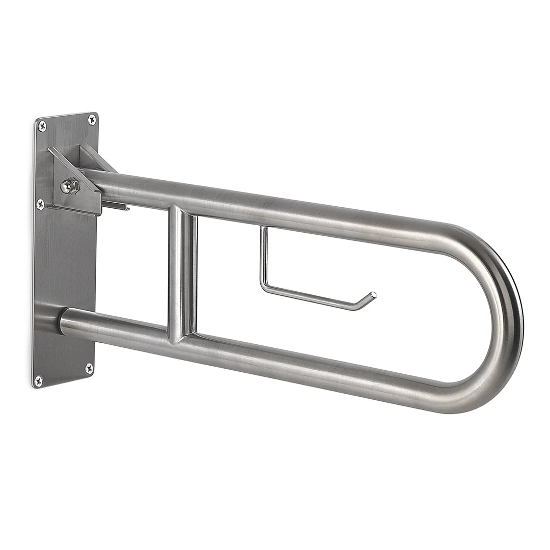 GEDY Appoggio Ribaltabile / Supporto WC Snug Spazzolato H 30 x L 10 x P 60 cm cod. 56573800000