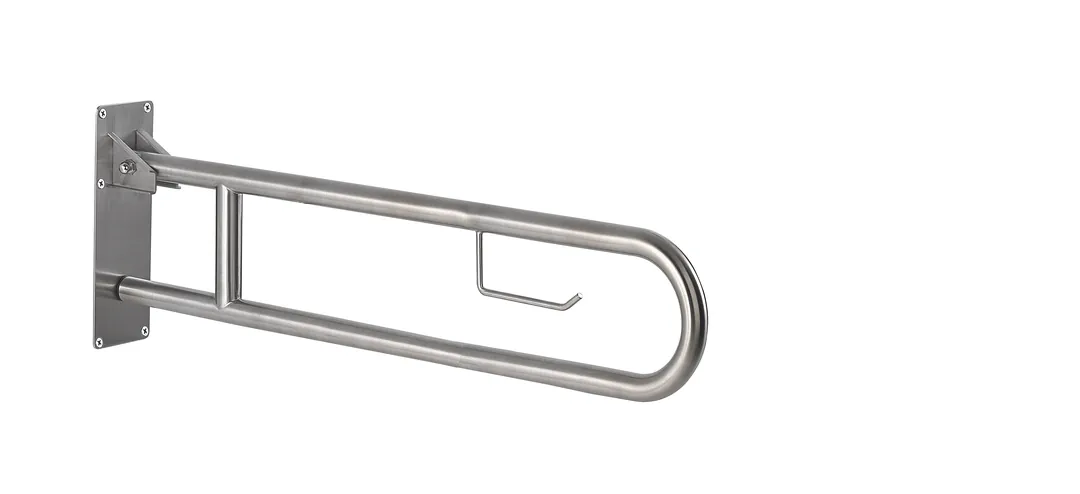 GEDY Appoggio Ribaltabile / Supporto WC Snug Nero Matt H 32 x L 10 x P 80 cm
