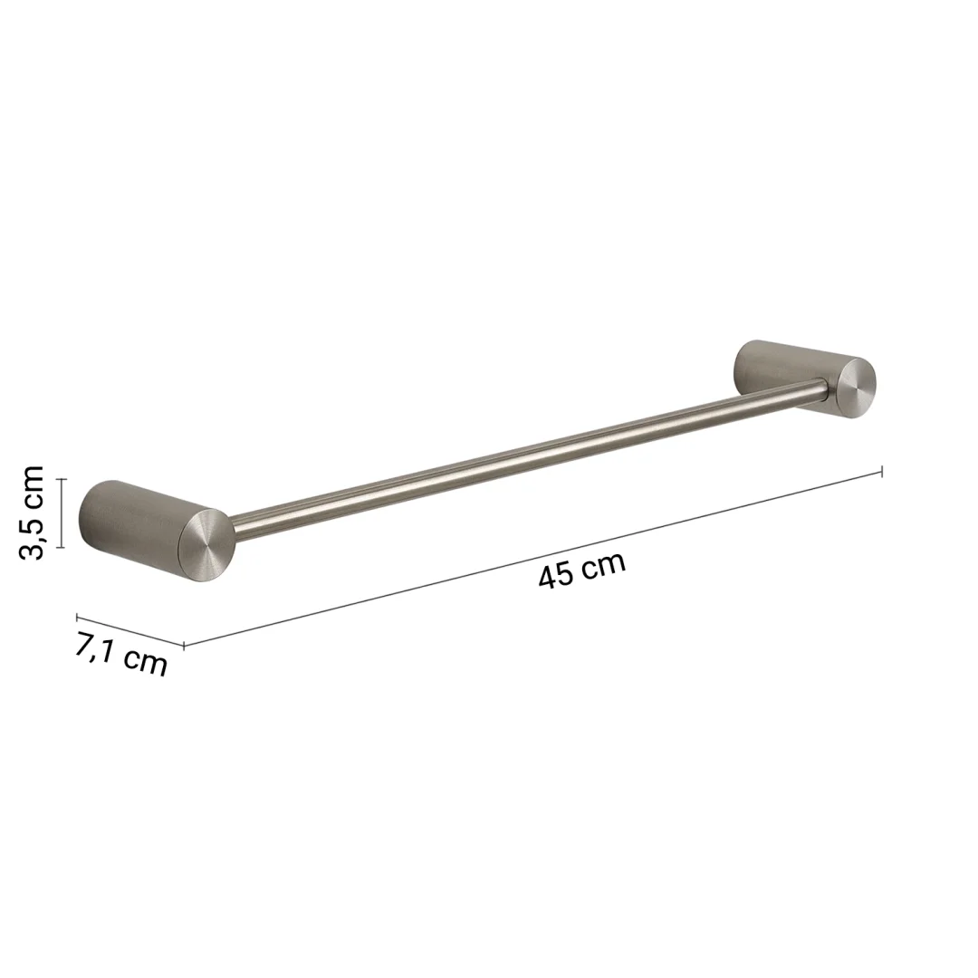 GEDY Portasalviette / Portasciugamani Ande Spazzolato 45 cm