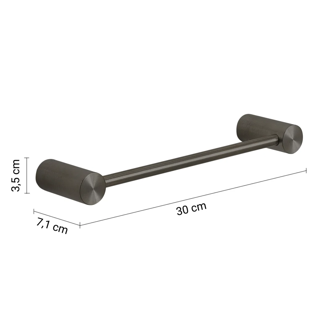 GEDY Portasalviette / Portasciugamani Ande Gun Metal 30 cm