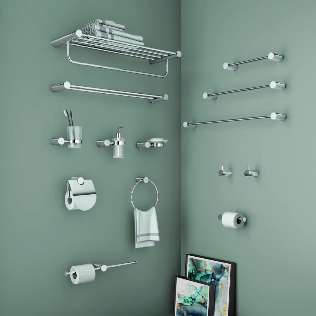 GEDY Portasalviette / Portasciugamani Ande Lucido 60 cm H 3,5 x L 60 x P 12 cm