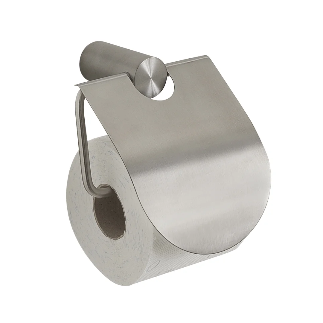 GEDY Portarotolo Ande Spazzolato H 15,4 x L 12,6 x P 6,6 cm