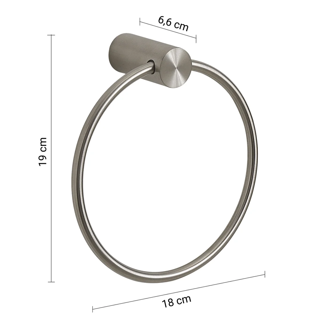GEDY Portasalviette / Portasciugamani Ande Spazzolato 18 cm