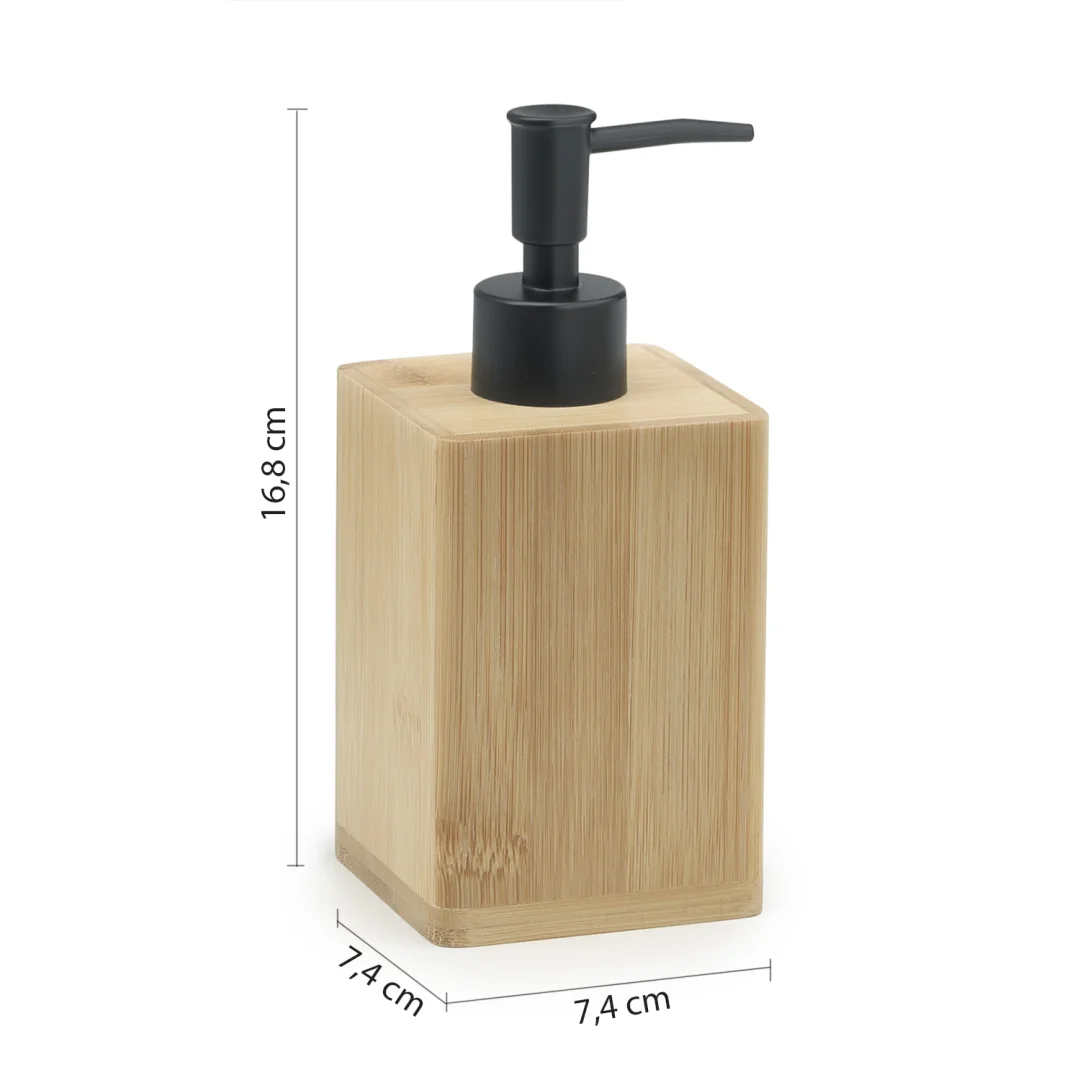 GEDY Dispenser Sapone Bonnie Naturale/nero