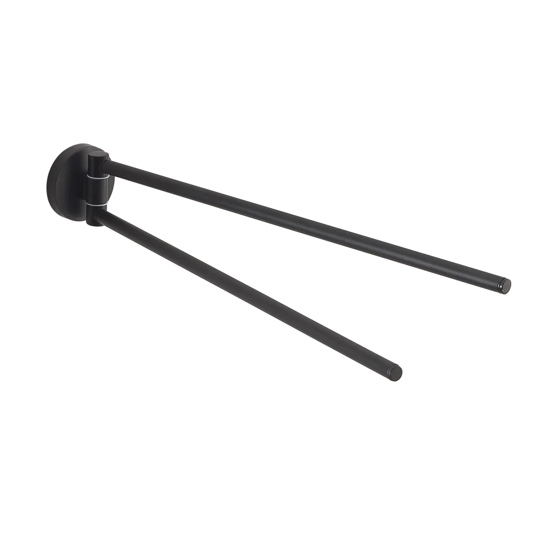 GEDY Portasalviette / Portasciugamani Felce Plus Nero Matt 38 cm