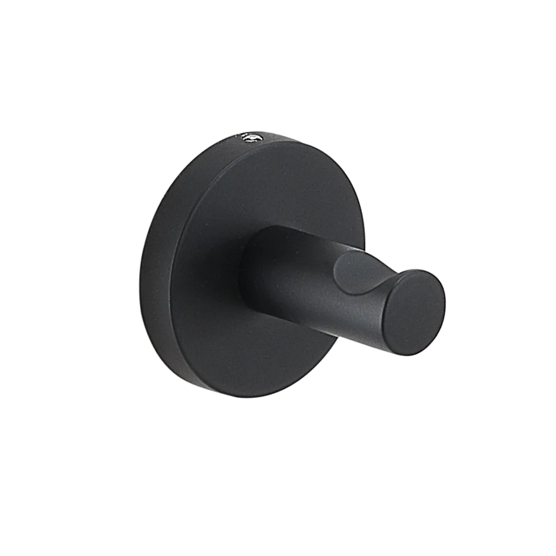 GEDY Appendiabiti Felce Plus Nero Matt H 5,5 x L 5,6 x P 5,6 cm