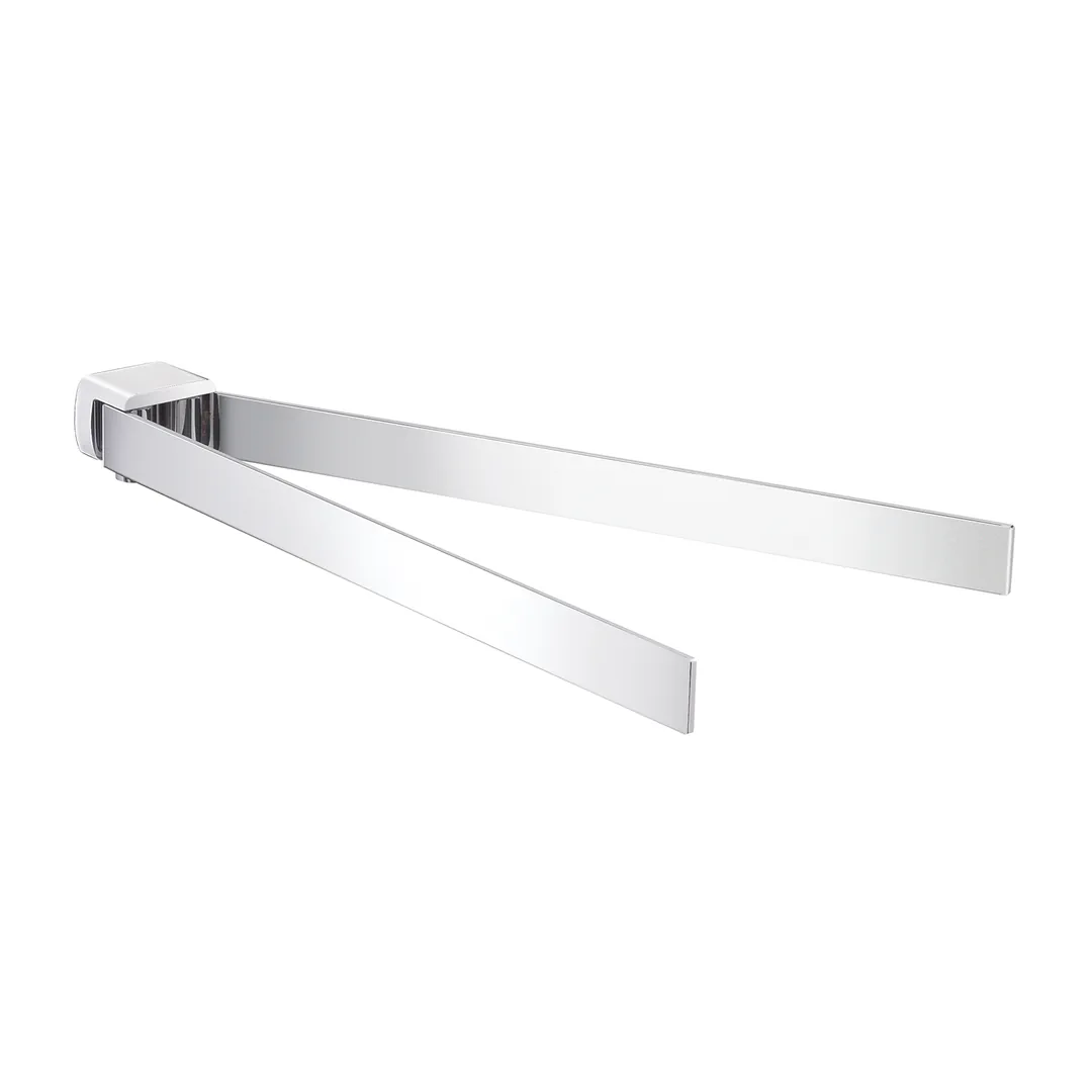 GEDY Portasalviette / Portasciugamani Pirenei Cromo 35 cm H 3,3 x L 35,9 x P 4,6 cm