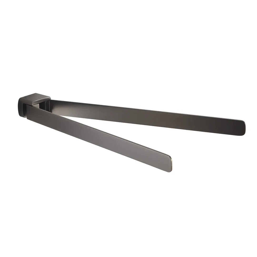 GEDY Portasalviette / Portasciugamani Pirenei Gun Metal 35 cm H 3,3 x L 35,9 x P 4,6 cm