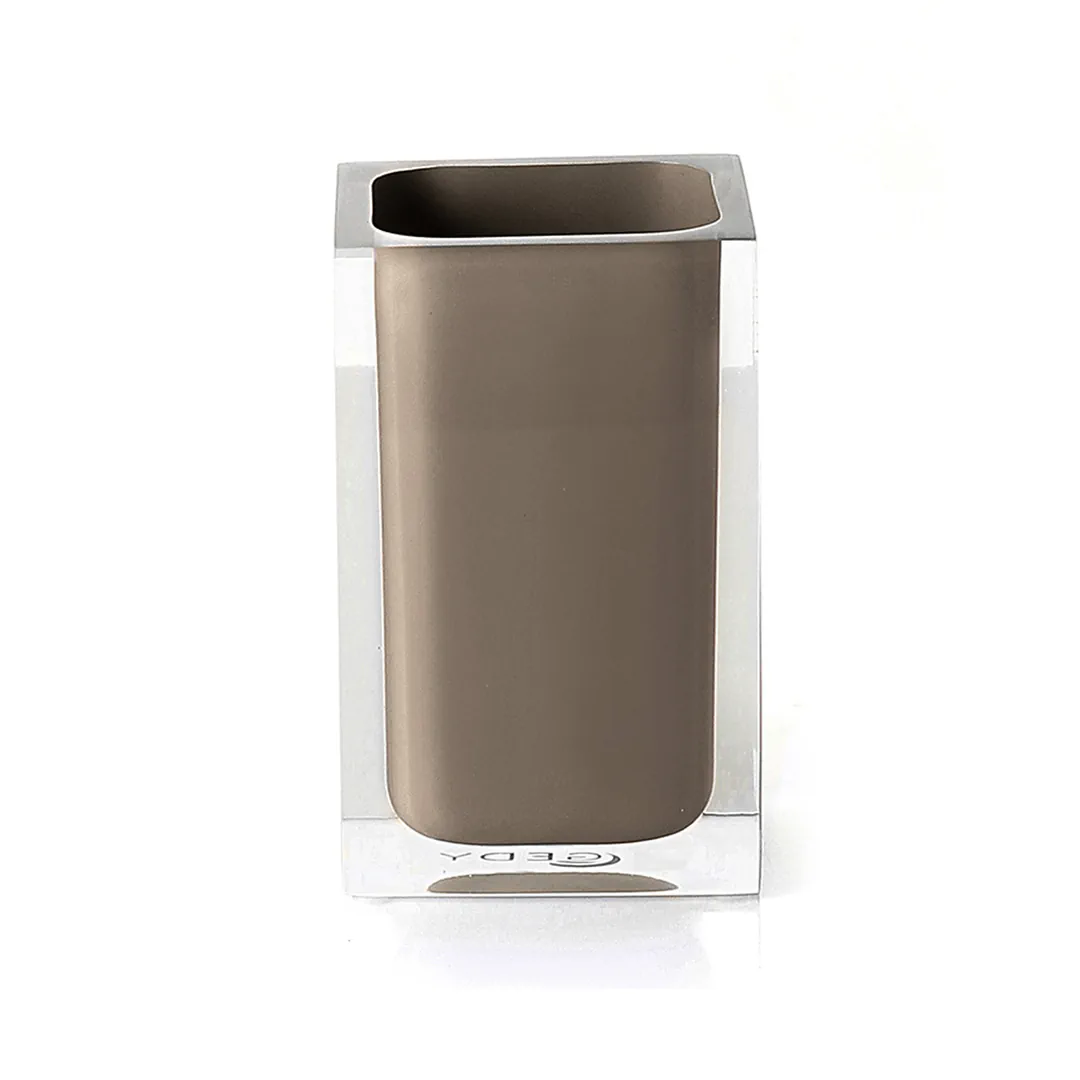 GEDY Portaspazzolini Rainbow Tortora