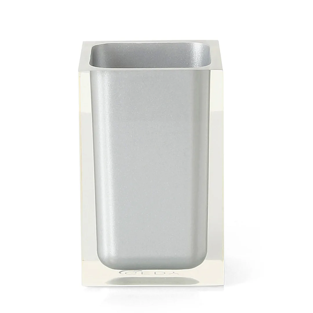 GEDY Portaspazzolini Rainbow Argento
