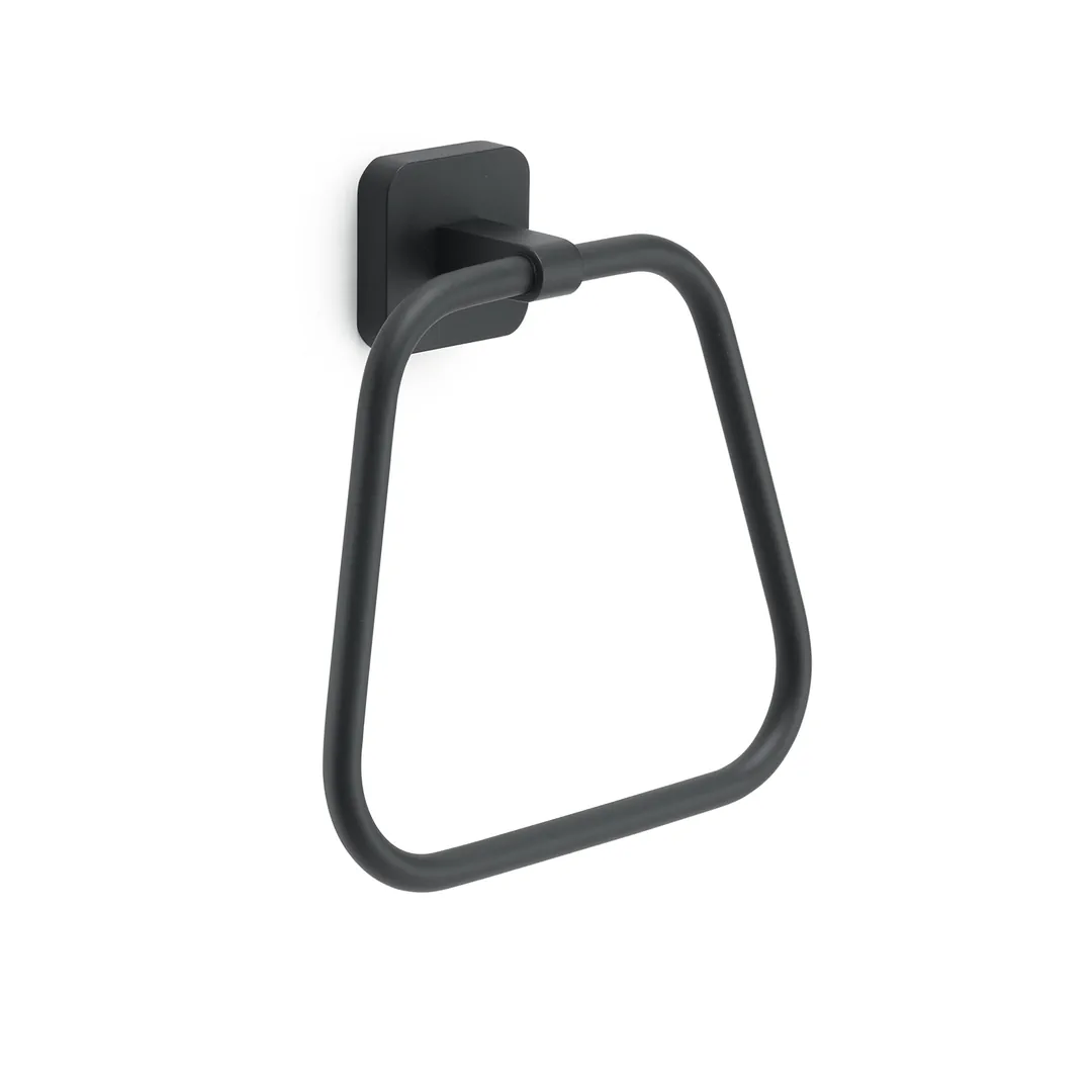 GEDY Portasalviette / Portasciugamani Tonga Nero Matt 17 cm