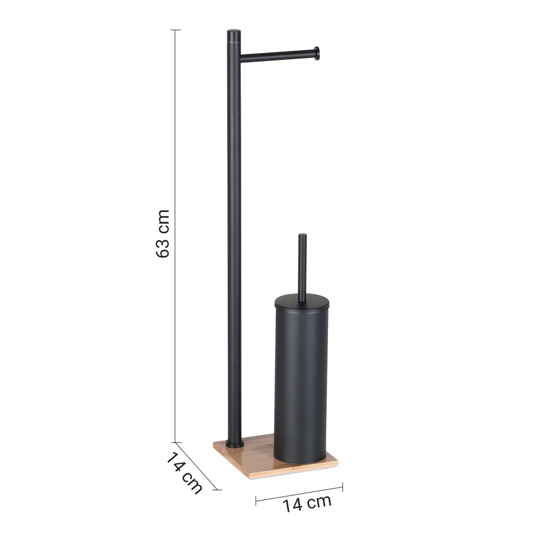 GEDY Piantana WC Trilly Nero Matt/naturale