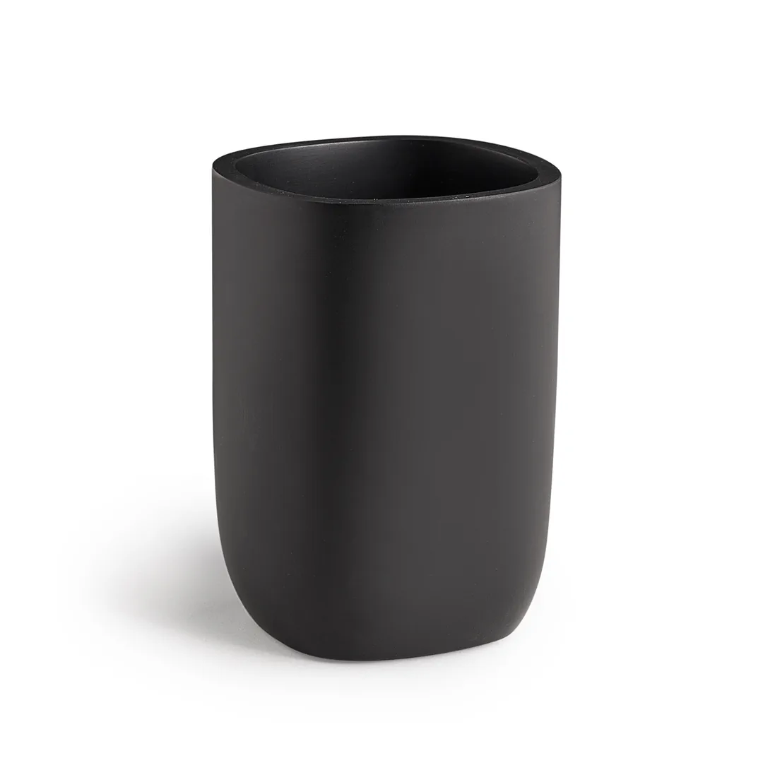 GEDY Portaspazzolini Ylenia Nero Matt