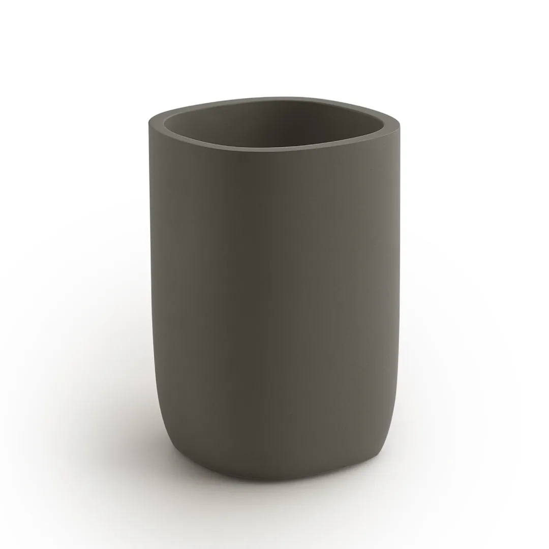 GEDY Portaspazzolini Ylenia Gun Metal Matt