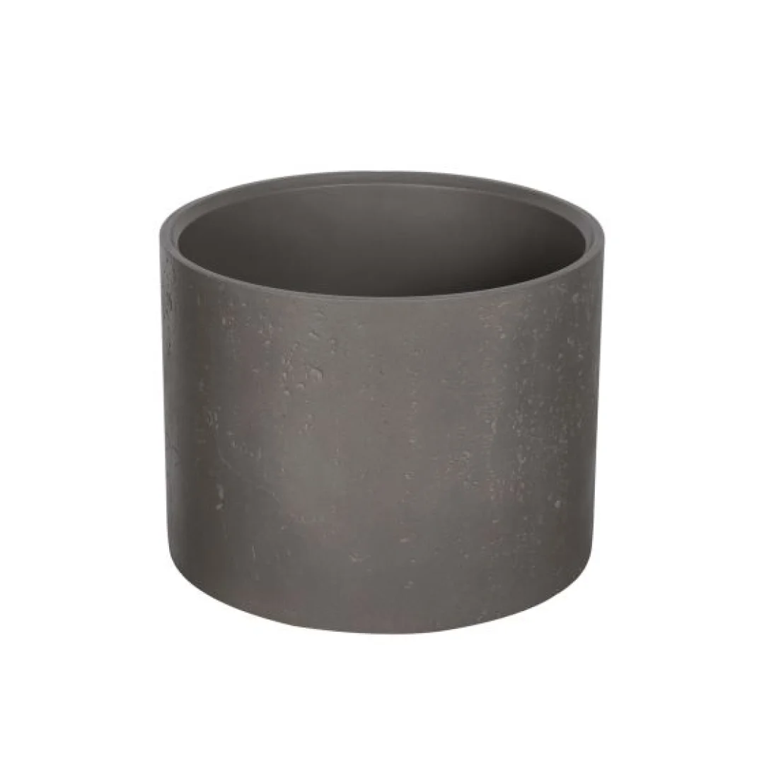 Karag Lavabo da appoggio rotondo Cleon terrazzo Ø39x30 cm cement con valvola inclusa