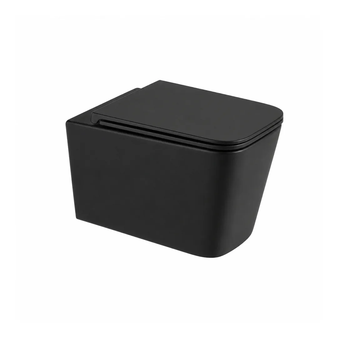 Karag Vaso WC sospeso LT 057 nero opaco Tornado con coprivaso