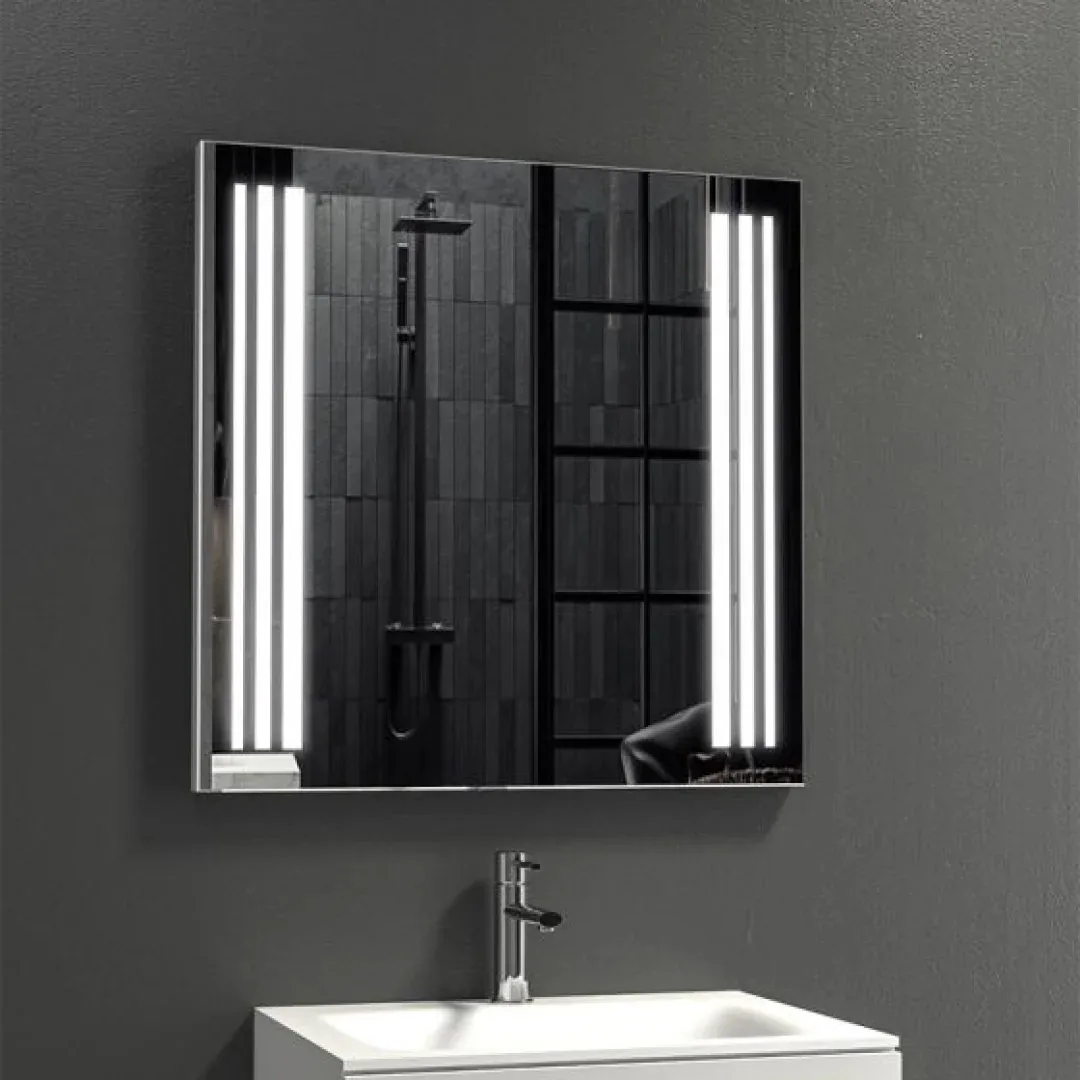 Karag Specchio LED rettangolare 100x75x4 cm