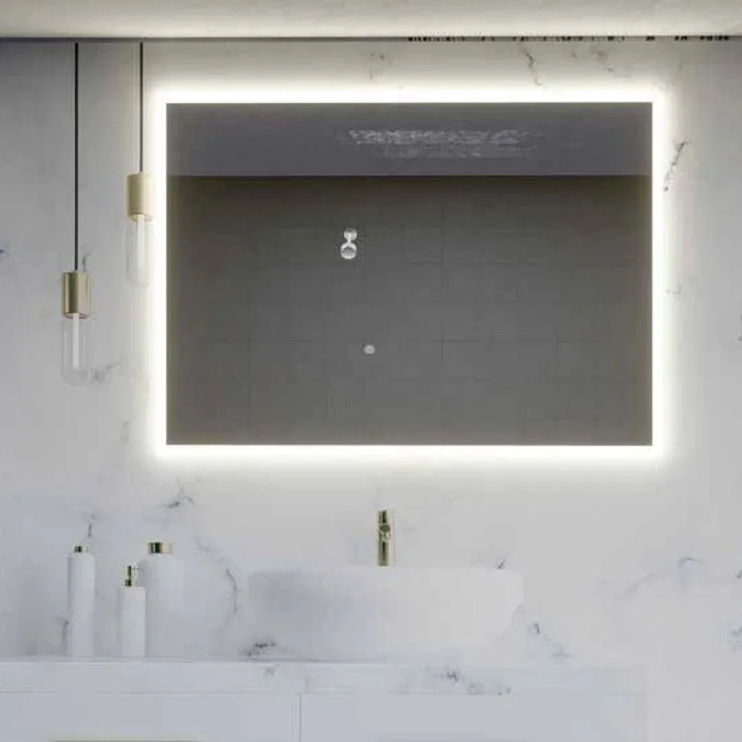 Karag Specchio LED rettangolare Miletos 60x80 cm