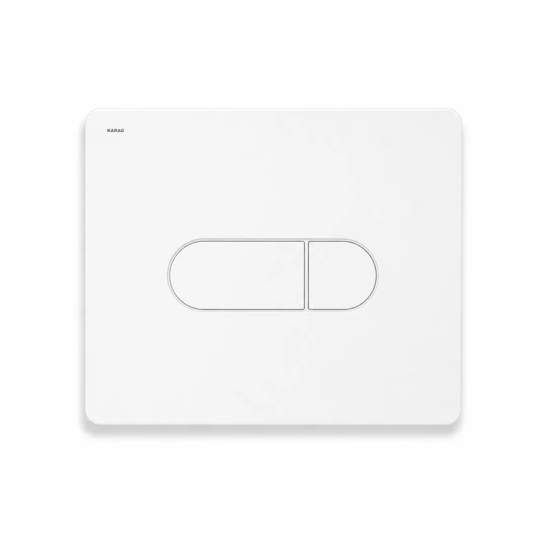 Karag Placca di scarico Siena S228-0130  bianco