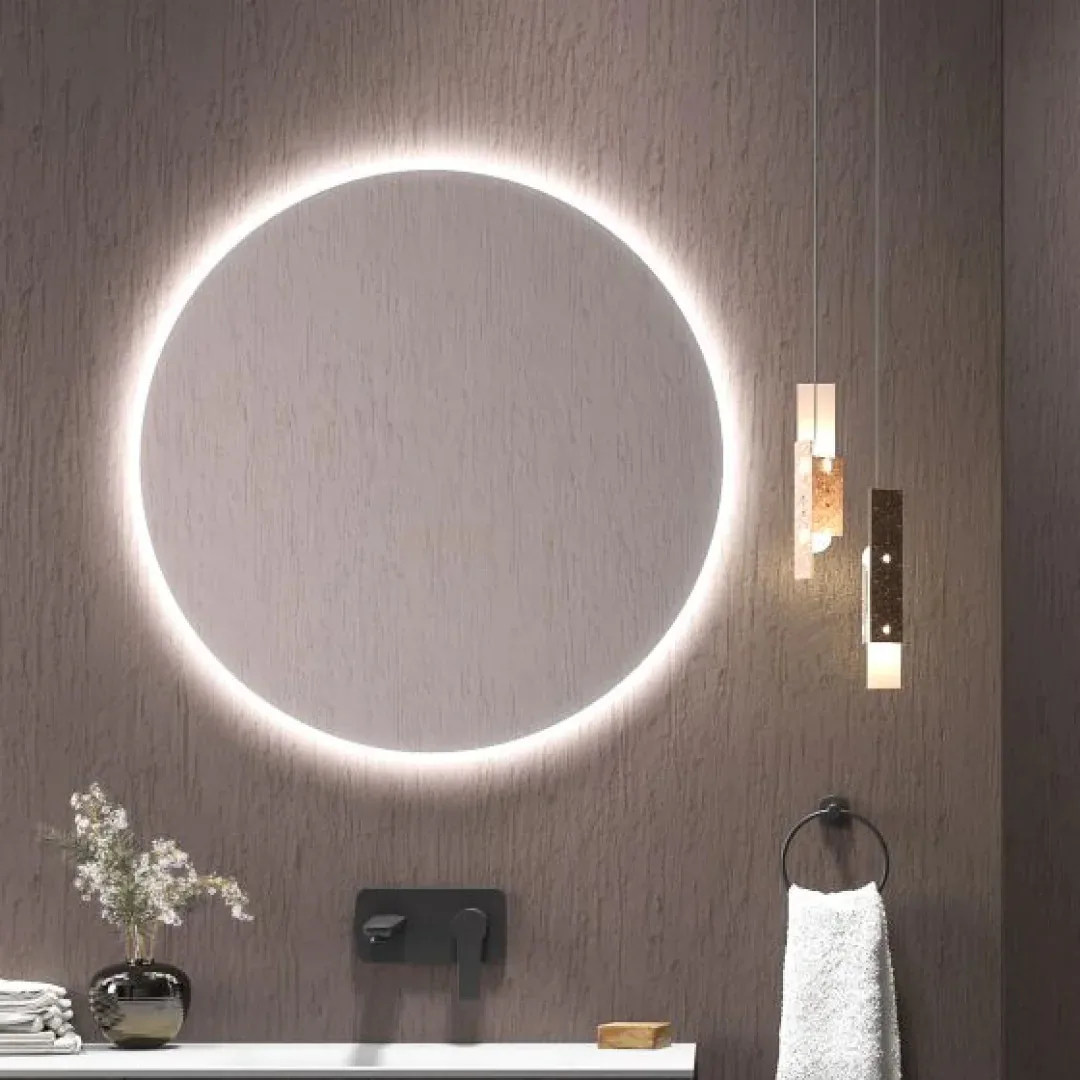 Karag Specchio LED rotondo Sardes Ø90 cm