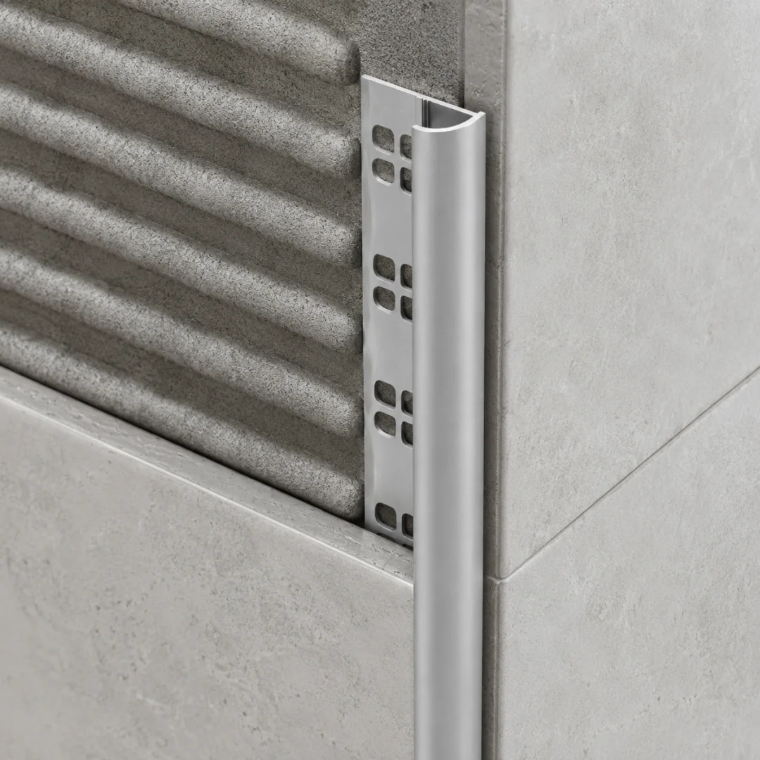 Special Profiles Profilo tondo per rivestimento Special Round 10 mm Argento anodizzato 2,7 m