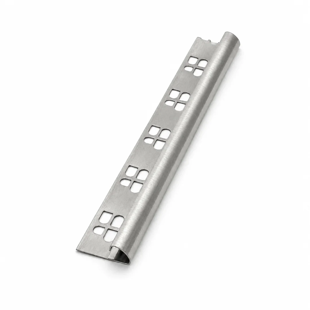 Special Profiles Profilo tondo per rivestimento Special Round 10 mm Acciaio inox spazzolato 2,7 m