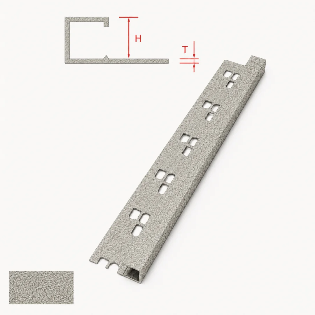 Special Profiles Profilo quadrato per rivestimento Special Square 10 mm Greige Stone 2,7 m