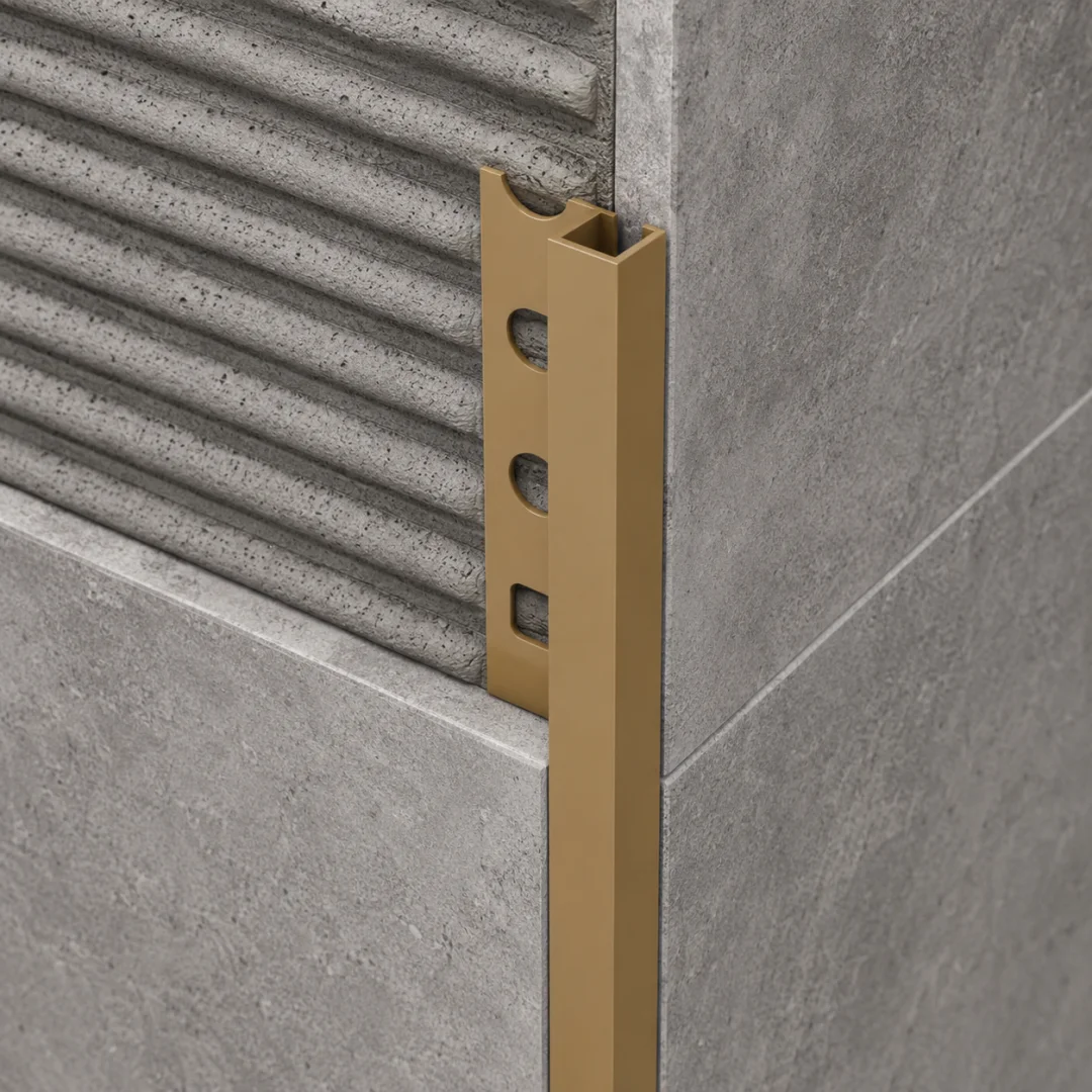 Special Profiles Profilo quadrato per rivestimento Special Square 10 mm Marrone Stone 2,7 m