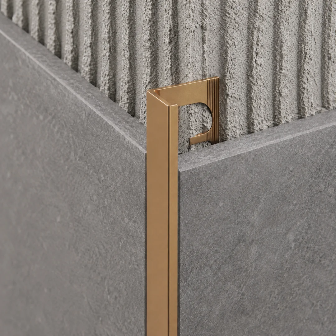 Special Profiles Profilo terminale a L per rivestimento Specialterm 10 mm Marrone Stone 2,7 m