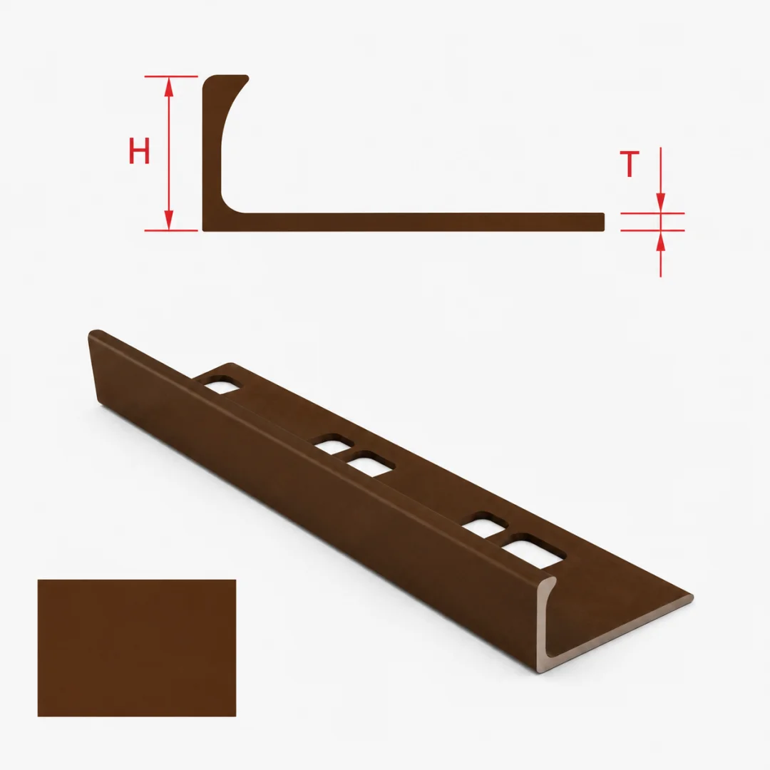 Special Profiles Profilo terminale a L per rivestimento Specialterm 10 mm Corten 2,7 m