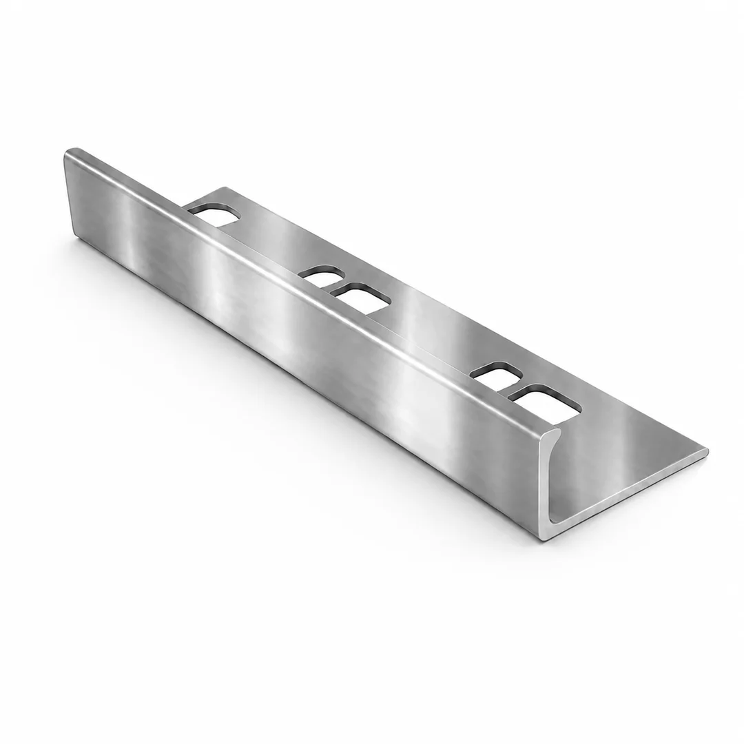 Special Profiles Profilo terminale a L per rivestimento Specialterm 10 mm Argento anodizzato 2,7 m
