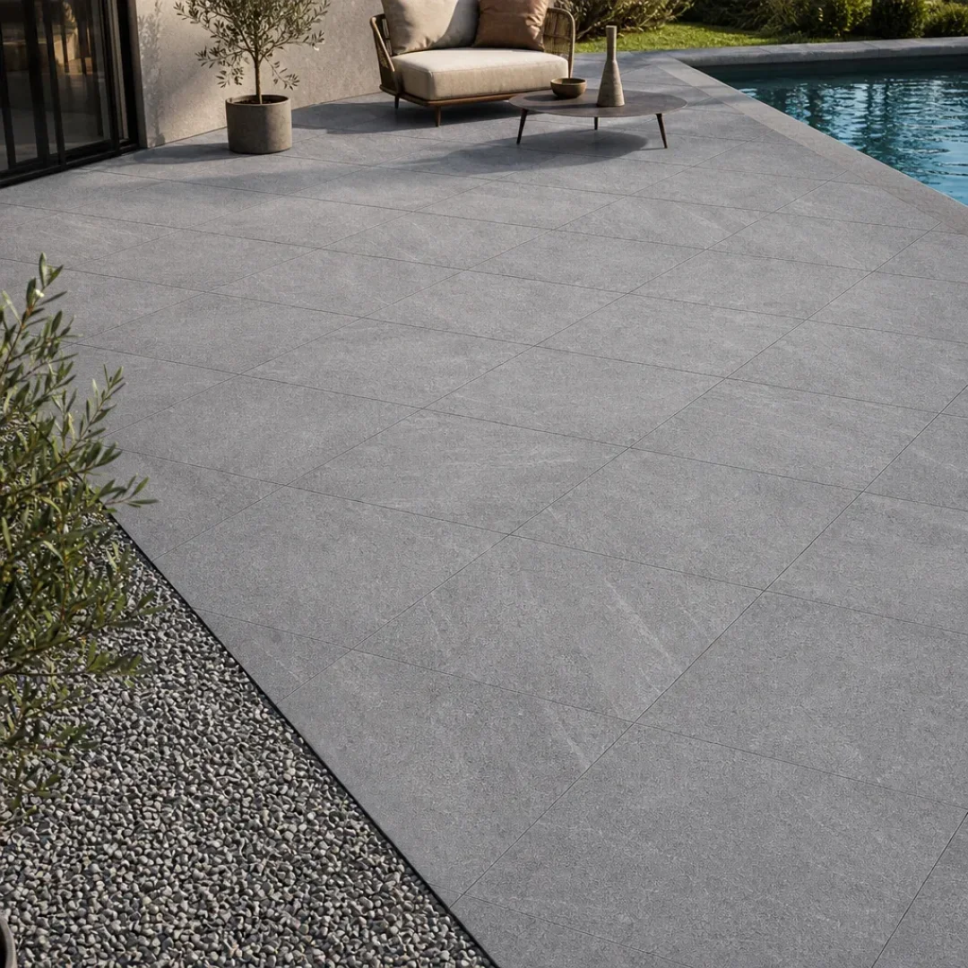 Limestone 20mm Gun Metal 60x60 - Esterno