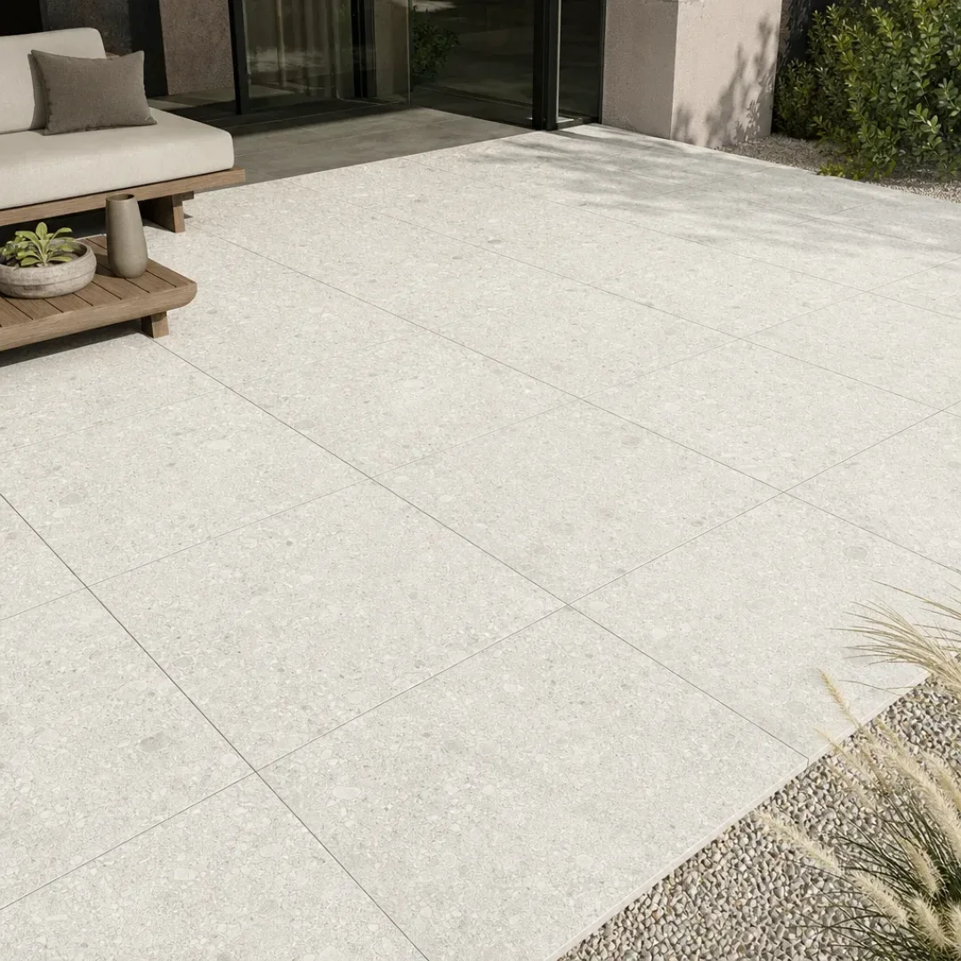 Ceppo Di Gre' 20mm White 60x60 - Esterno