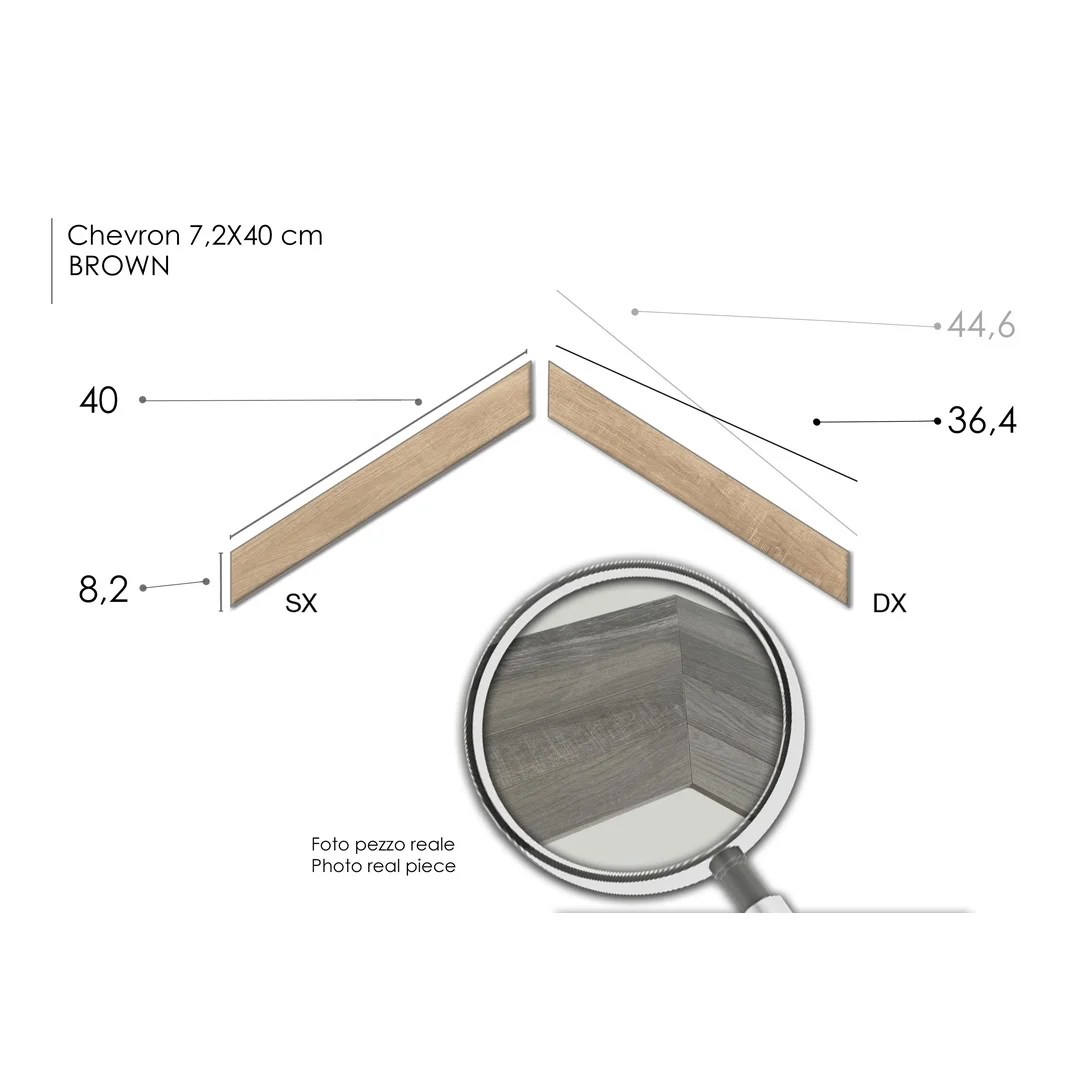 North Wind Chevron Brown Sx 7.2x40 - Interno